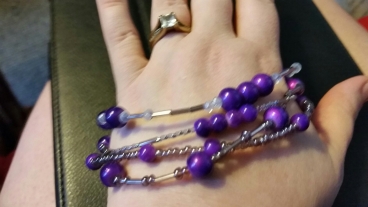 Purple bracelet I made